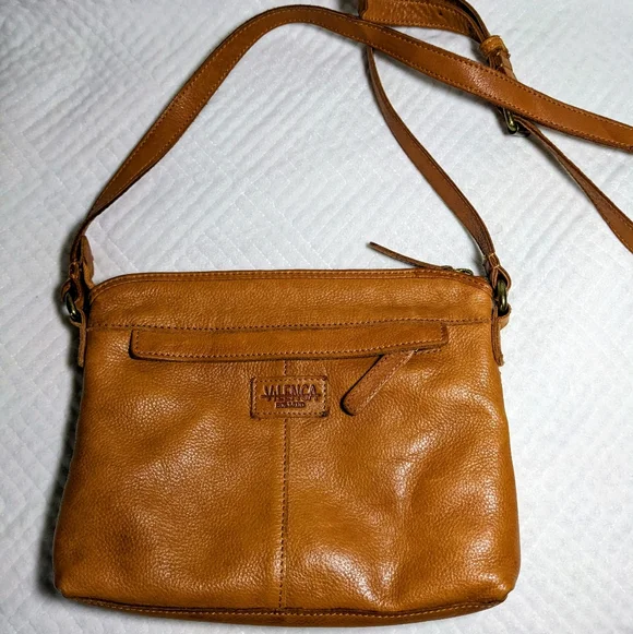 Vilenca Holland Small Brown Woven Leather Crossbody Bag Purse Daily Travel - Picture 2 of 16